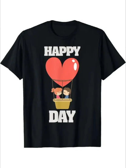 Fashionable Cartoon-Printed Men Casual T-Shirt
